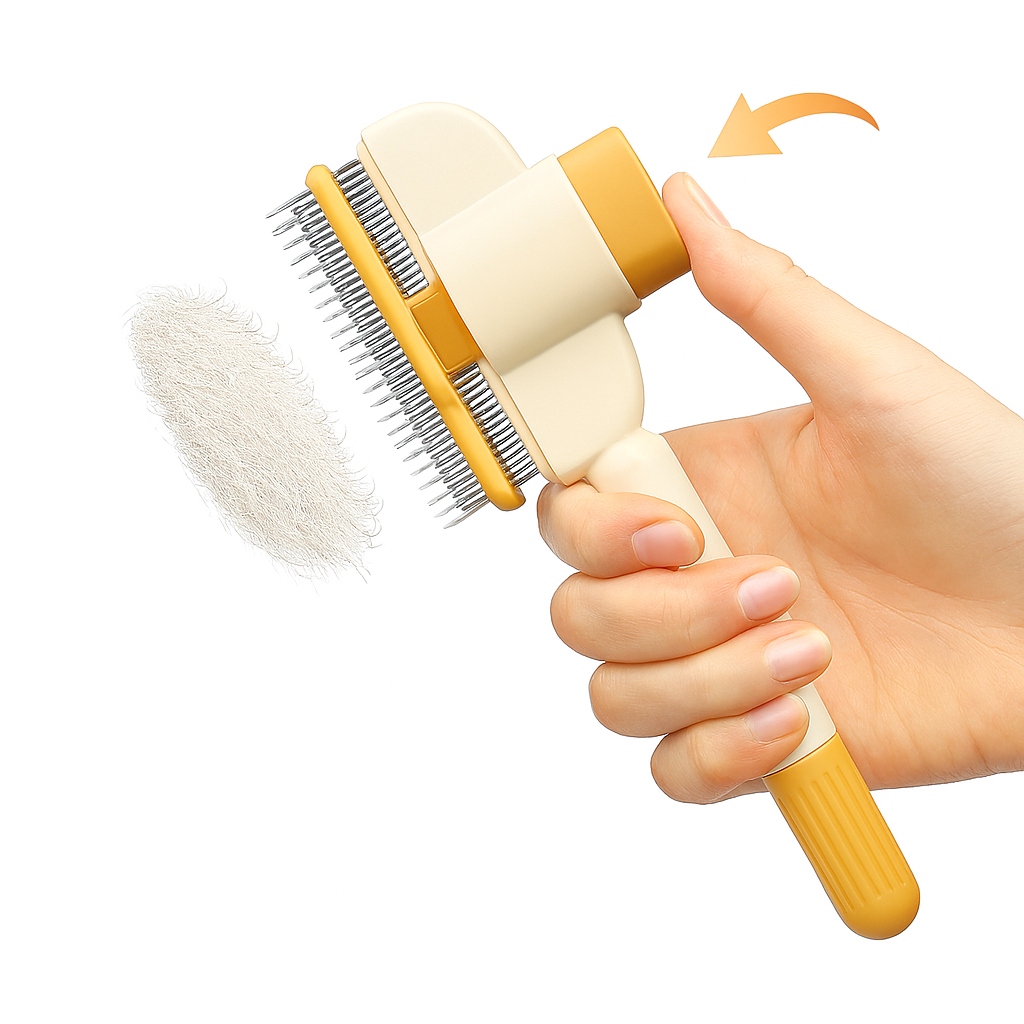 Furview One-Click Self-Cleaning Pet Comb
